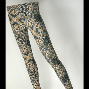 LulaRoe Azteca Leggings - New - Size Tween